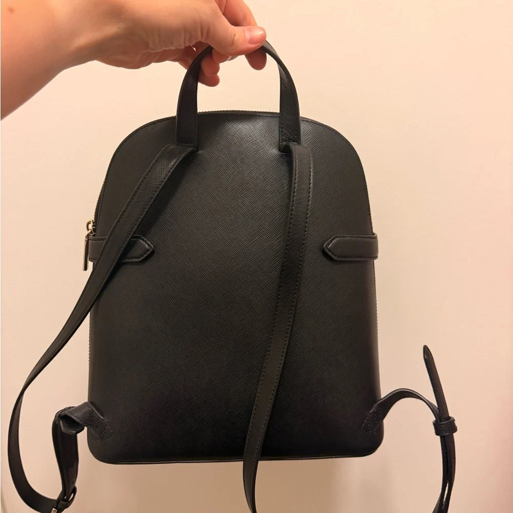 kate spade black saffiano leather backpack
